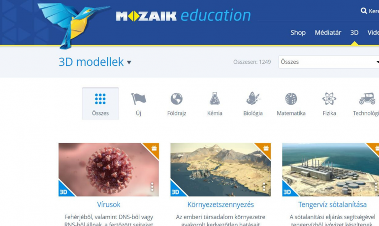 3D modellek és oktató videók – Mozaweb